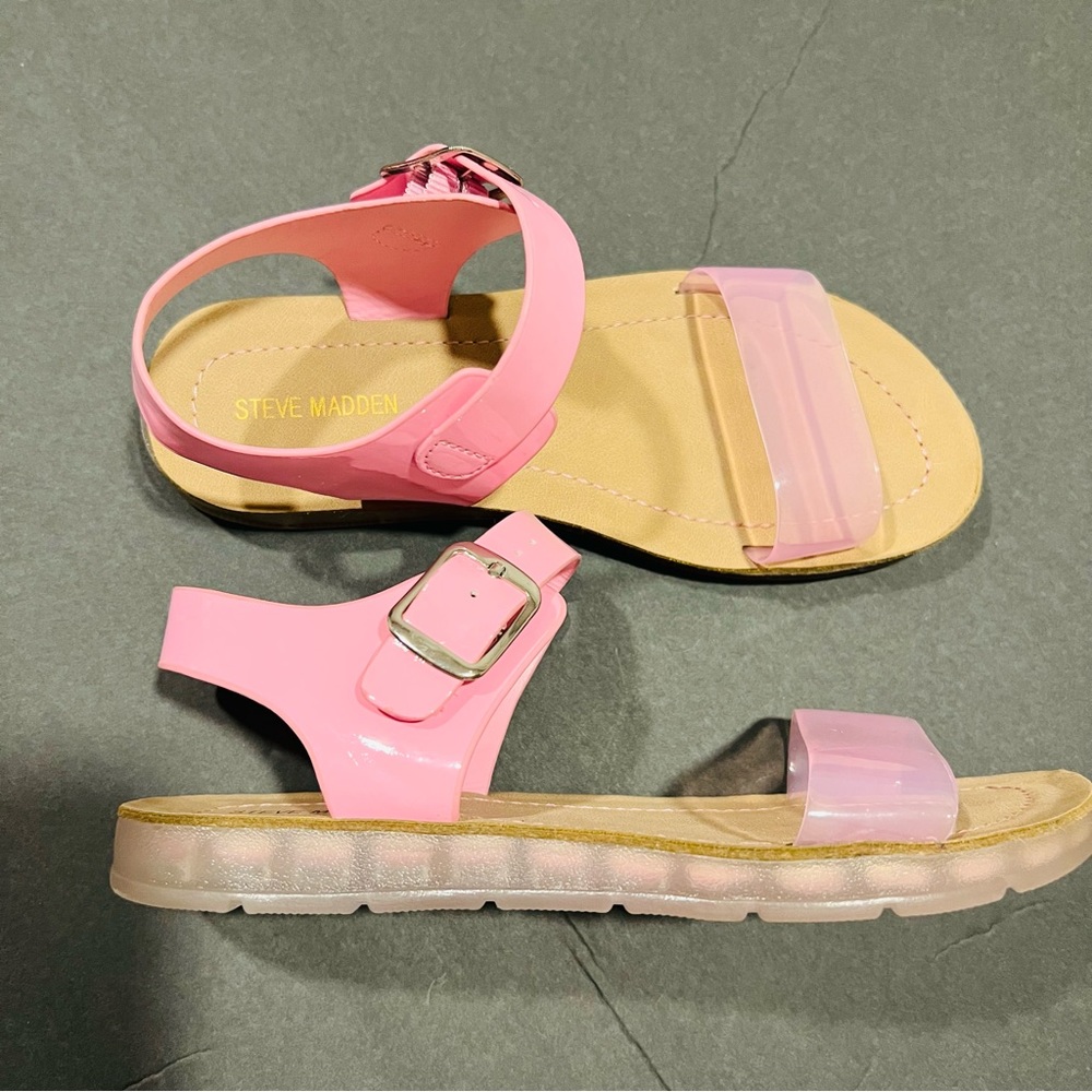 Steve Madden Girls Strap Sandals Size 3